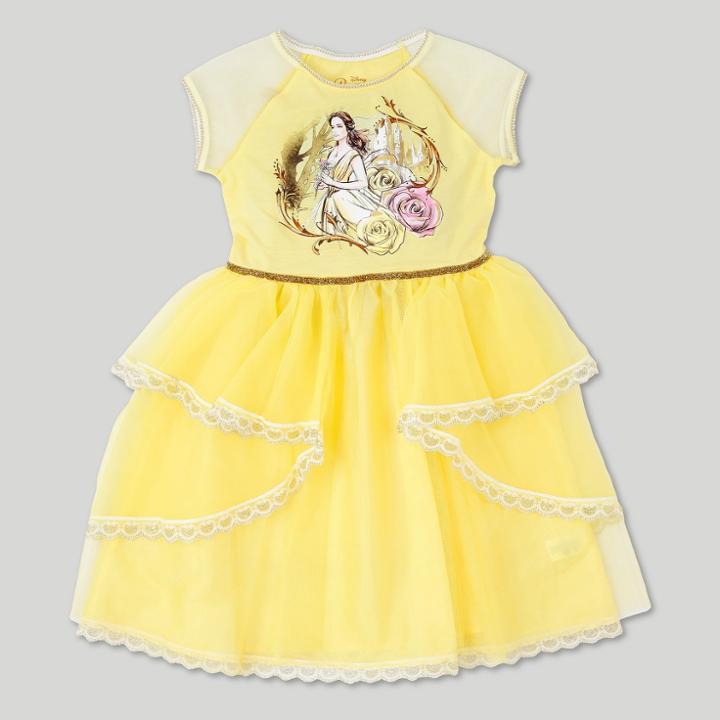 Disney Girls' Beauty And The Beast Costume Dress - Yellow