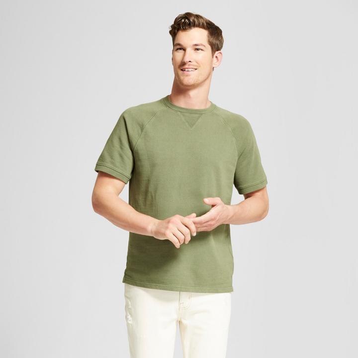 Men's Standard Fit Short Sleeve French Terry T-shirt - Goodfellow & Co Orchid