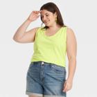 Women's Plus Size Tank Top - Universal Thread Yellow