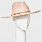 Women's Wide Brim Felt Fedora Hat - Universal Thread Taupe, Brown