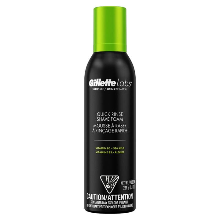 Gillettelabs Quick Rinse Lightweight Shave Foam By Gillette