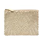 Conair Blush Beaded Bag, Gold, Makeup Bags And Organizers