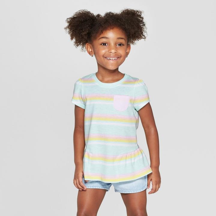 Toddler Girls' Short Sleeve T-shirt - Cat & Jack