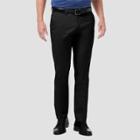 Haggar Men's Premium No Iron Slim Fit Flat Front Casual Pants - Black