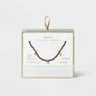 Silver Plated With Cubic Zirconia Pyrite Beaded Necklace - A New Day