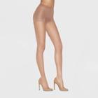 Hanes Premium Women's Ultra Sheer Light Coverage 2pk Pantyhose - Nude M,