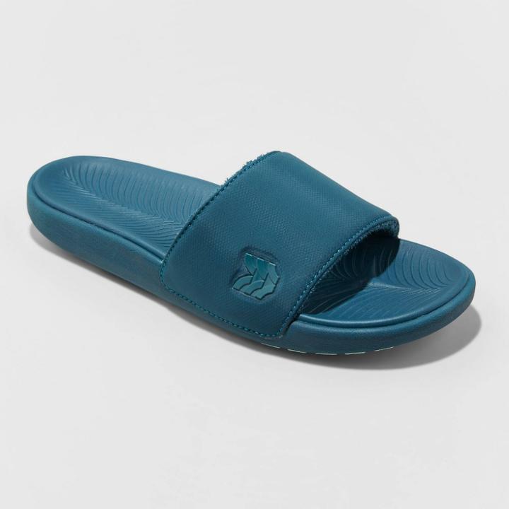 Women's Emerald Slide Sandals - All In Motion Teal Green