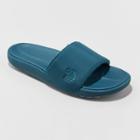 Women's Emerald Slide Sandals - All In Motion Teal Green
