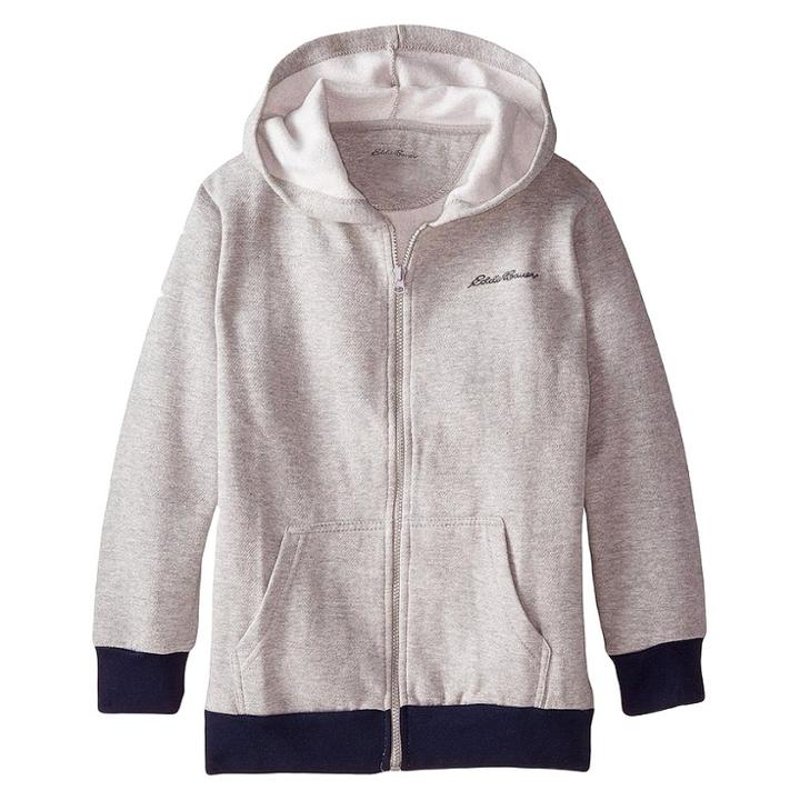 Eddie Bauer Boys' Fleece Hooded Zip-up 5-6 - Gray,