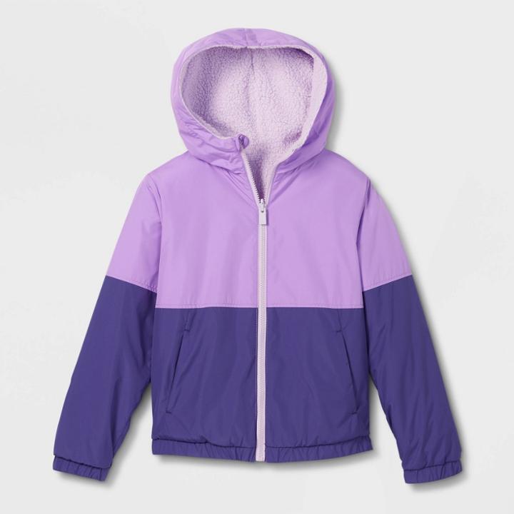 Kids' Reversible Windbreaker Jacket - All In Motion Purple