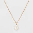 Glass Necklace - A New Day Pearl, Pearl/gold