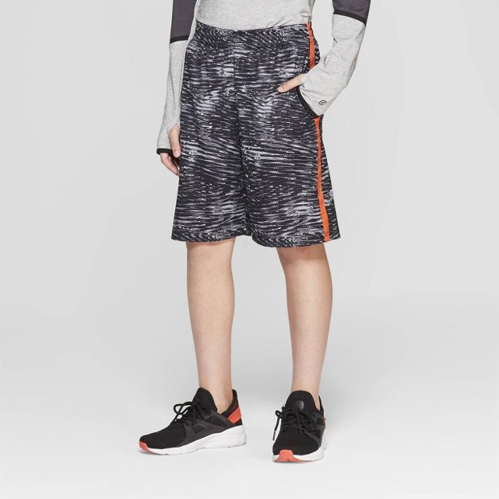 Boys' Printed Lacrosse Shorts - C9 Champion Black