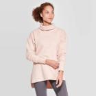 Women's Authentics Long Sleeve French Terry Pullover - C9 Champion Dark Pink