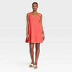 Women's Razor Back Knit Tank Dress - Universal Thread Coral Orange