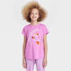 Girls' Short Sleeve 'love The Game' Graphic T-shirt - All In Motion Light Purple
