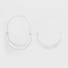 Delicate Wire With Crescent Shape Accent Metal Hoop Earrings - Universal Thread Dark