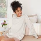 Women's Beautifully Soft Fleece Lounge Tunic Sweatshirt - Stars Above