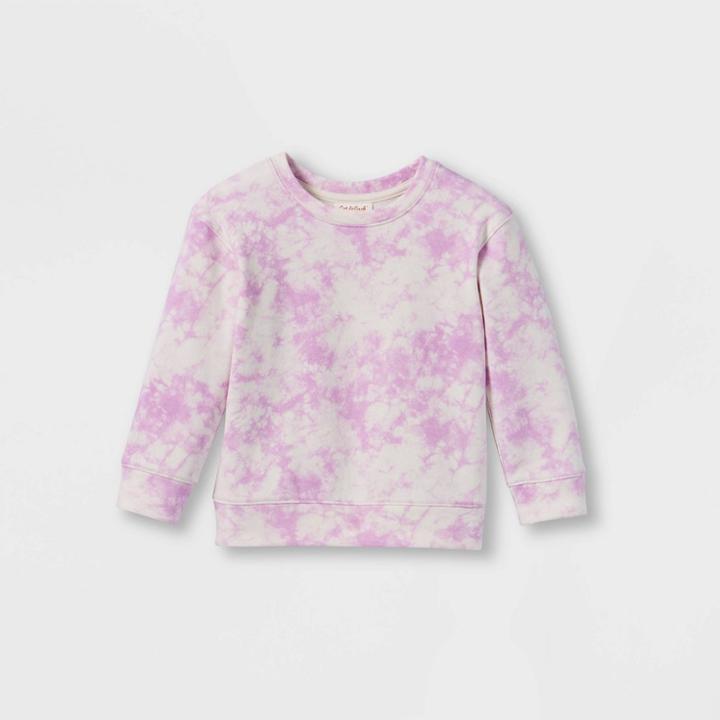 Toddler Crewneck Pullover Sweatshirt - Cat & Jack Light Purple