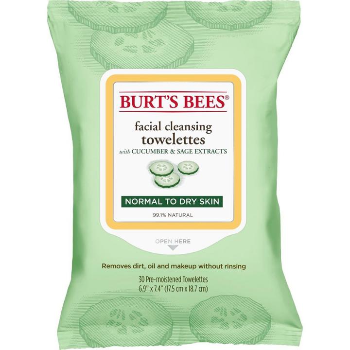 Burt's Bees Facial Cleansing Towelettes - 30 Ct, Cucumber And