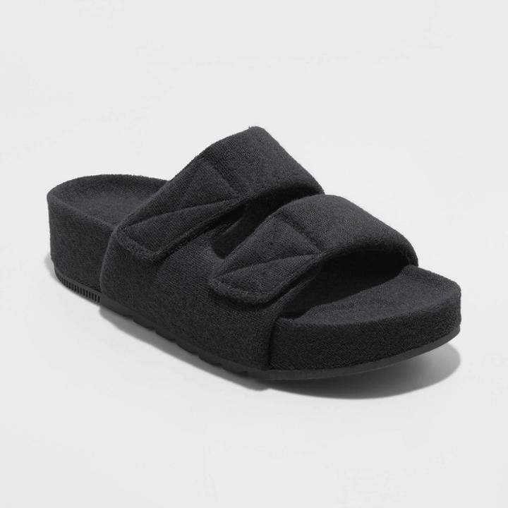 Women's Remi Platform Slide Sandals - A New Day Black
