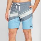 Target Trinity Collective Men's Striped 8.5 Digger Board Shorts - Blue