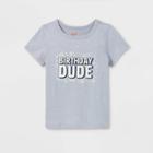 Toddler Boys' Adaptive Printed Short Sleeve Graphic T-shirt - Cat & Jack Heather Gray