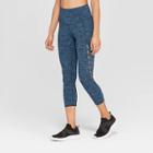 Women's Everyday High-waisted Leggings - C9 Champion Navy Spaced Dye M, Size: Medium, Blue