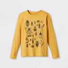 Boys' Bugs Graphic Long Sleeve T-shirt - Cat & Jack Mustard Yellow