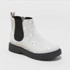 Girls' Zita Floral Print Zipper Chelsea Boots - Cat & Jack Gray