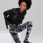 Women's High-rise Tie-dye Leggings - Wild Fable Black/white