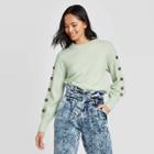Women's Crewneck Pullover Sweater - Who What Wear Mint Xs, Women's, Green