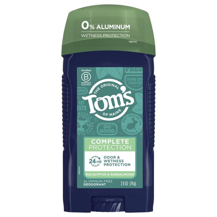 Tom's Of Maine Complete Protection Deodorant - Eucalyptus & Sandalwood