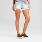 Women's Midrise Floral Embroidered Midi Shorts - Mossimo