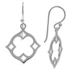 Distributed By Target Women's Polished Moroccan Drop Earrings In Sterling Silver - Gray