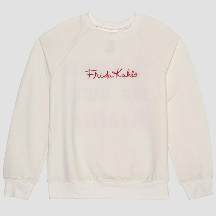 Women's Frida Kahlo Sweatshirt - Ivory Xs, Women's, Beige