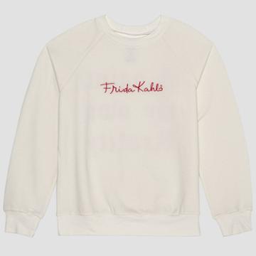 Women's Frida Kahlo Sweatshirt - Ivory Xs, Women's, Beige