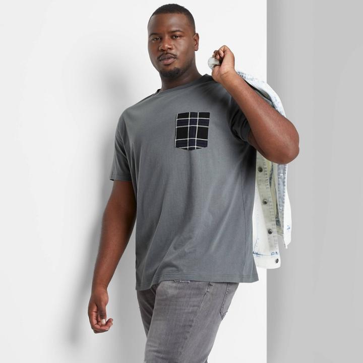 Adult Extended Size Regular Fit Short Sleeve Crewneck T-shirt - Original Use Thundering Gray