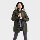 Women's Parka Jacket With 3m Thinsulate Insulation - All In Motion Olive Green