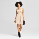 Women's Strappy Cut-out Crushed Velvet Dress - Xhilaration Blush