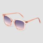 Women's Crystal Square Sunglasses - Universal Thread Pink