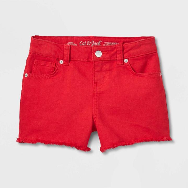 Girls' Jean Shorts - Cat & Jack Red