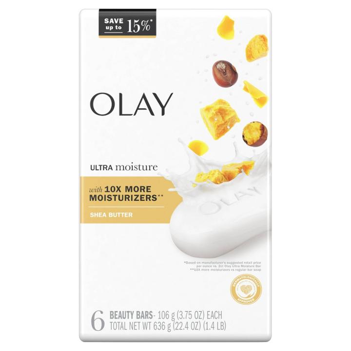 Olay Moisture Outlast Ultra Moisture Shea Butter Beauty Bar With Vitamin B3 Complex