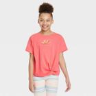 Girls' 'sunshine' Embroidered Short Sleeve Graphic T-shirt - Cat & Jack