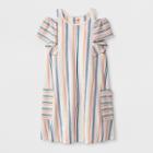 Girls' Short Sleeve Stripe Knit Dress - Cat & Jack Rainbow