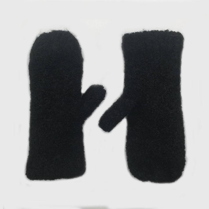 Women's Sherpa Mittens - Universal Thread Black One Size, Women's