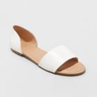 Women's Keira Two Piece Slide Sandals - A New Day White