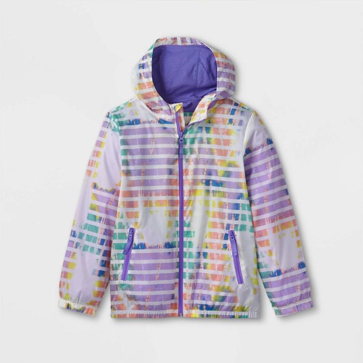 Girls' Tie-dye Windbreaker Jacket - Cat & Jack