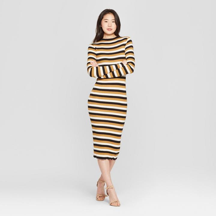 Women's Striped Sweater Dress - Who What Wear Cream Xs, Cream