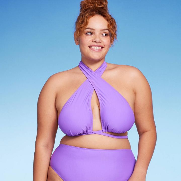 Women's Cross Next Multi-way Bikini Top - Wild Fable Purple X