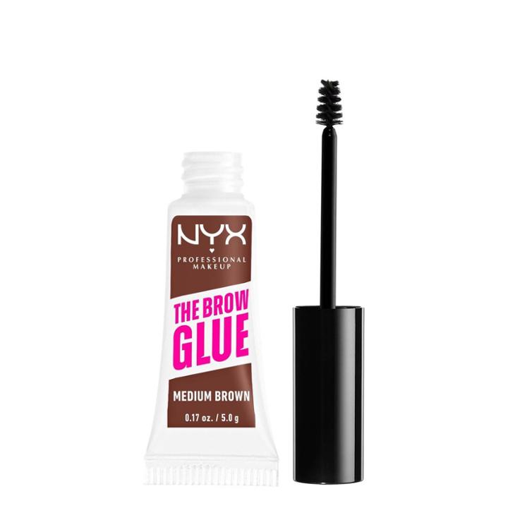 Nyx Professional Makeup Brow Glue Eyebrow Gel - Medium Brown